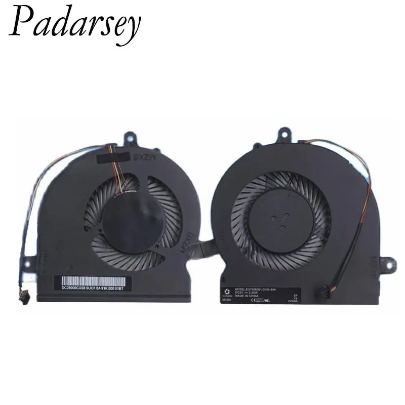 Новый оригинальный кулер для ноутбука Padarsey, кулер для охлаждения ЦП, графического процессора для Lenovo Rescue-14 15 ISK Y41 Y51 80N8