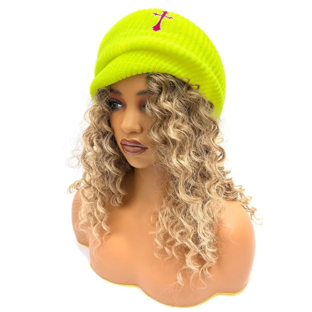 Трикотажная шляпа с вышивкой трикотажная ветрозащитная Женская Обложка для