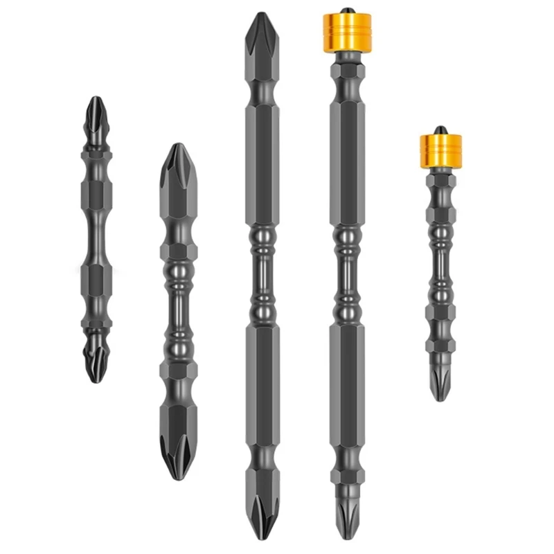 

5pcs S2-Alloy High Hardness Screwdriver 65mm 110mm Double Head