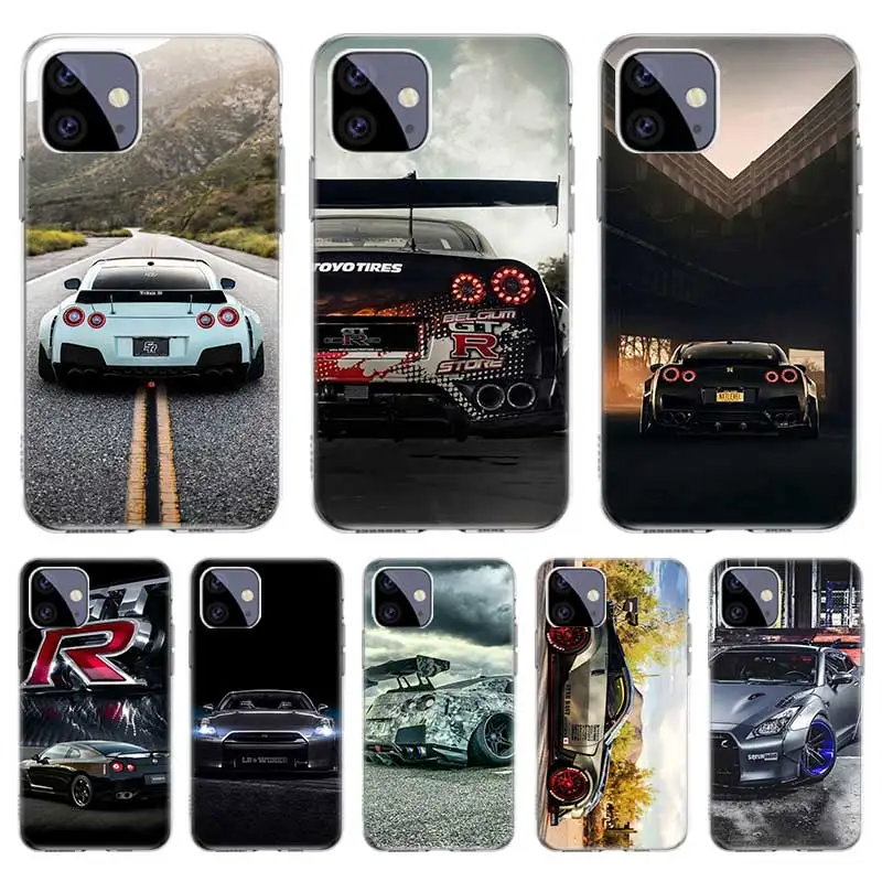 

Case For Iphone 11 12 Pro Max 13 7 8 Plus XR XS X 12 Mini 6 6S SE 2020 SE2 Cover Shell Funda Coque GTR sport Car