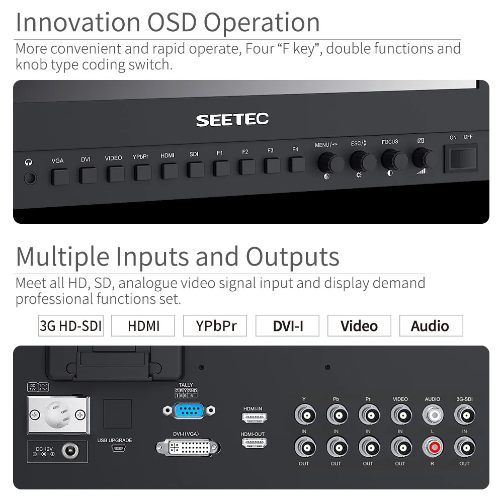 Монитор Seetec 4K133-9HSD-192 (оригинальная фотография) 13 3 дюйма IPS 3G-SDI 4K HDMI монитор