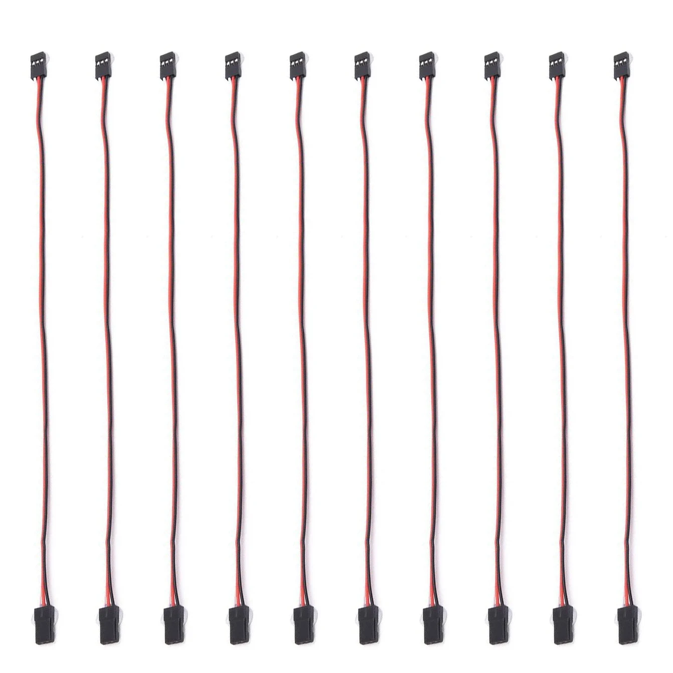 

10 Pieces of 300MM Suitable for RC JR FUTABA Male-To-Male Servo Extension Cable Anti-Jamming Flight Control Cable