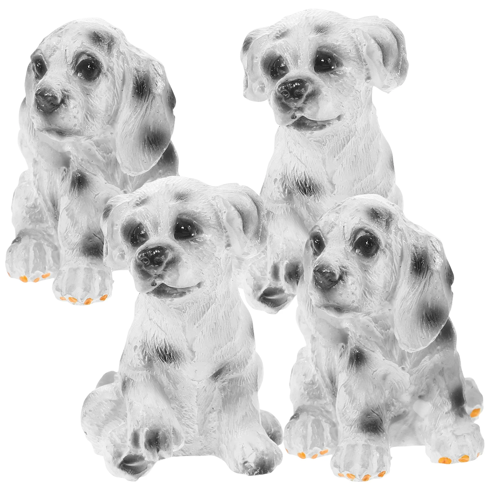 

4pcs Kids Dog Figurines Miniature Figurines Children Animal Toys Small Animal Figures Animal Figurines