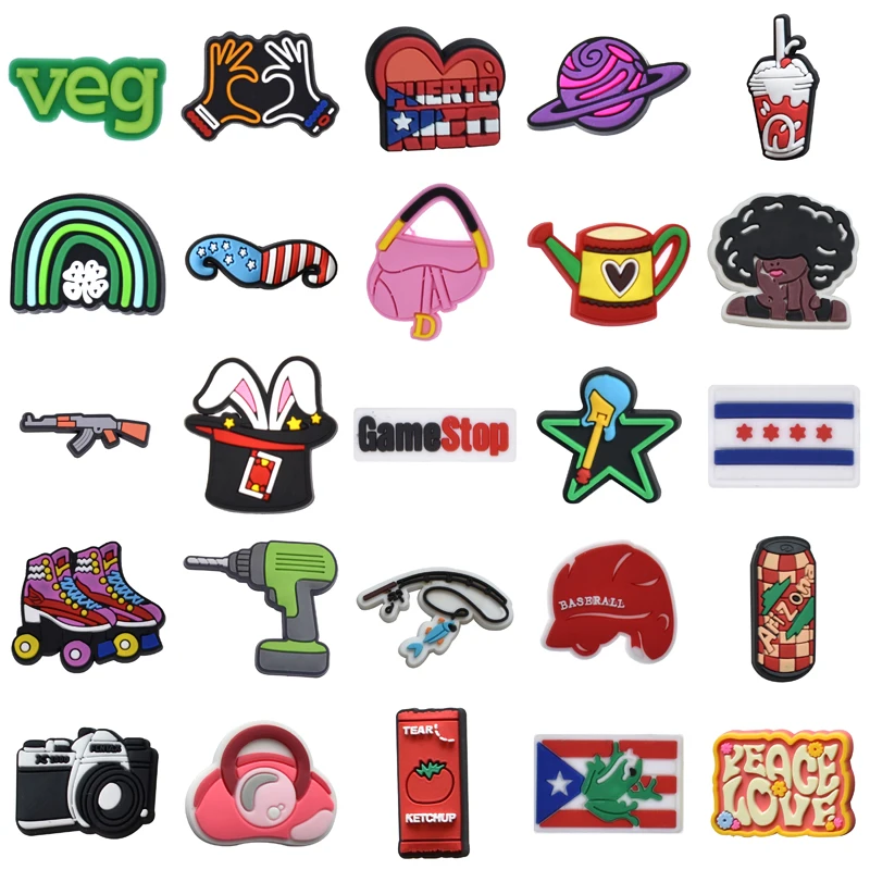 

Men Girl Kids Para Pins Decorations for Crocs Shoe Charms Women Charm Packs Shoes Accessories Boy Wholesale Bulk Gifts Set Jeans