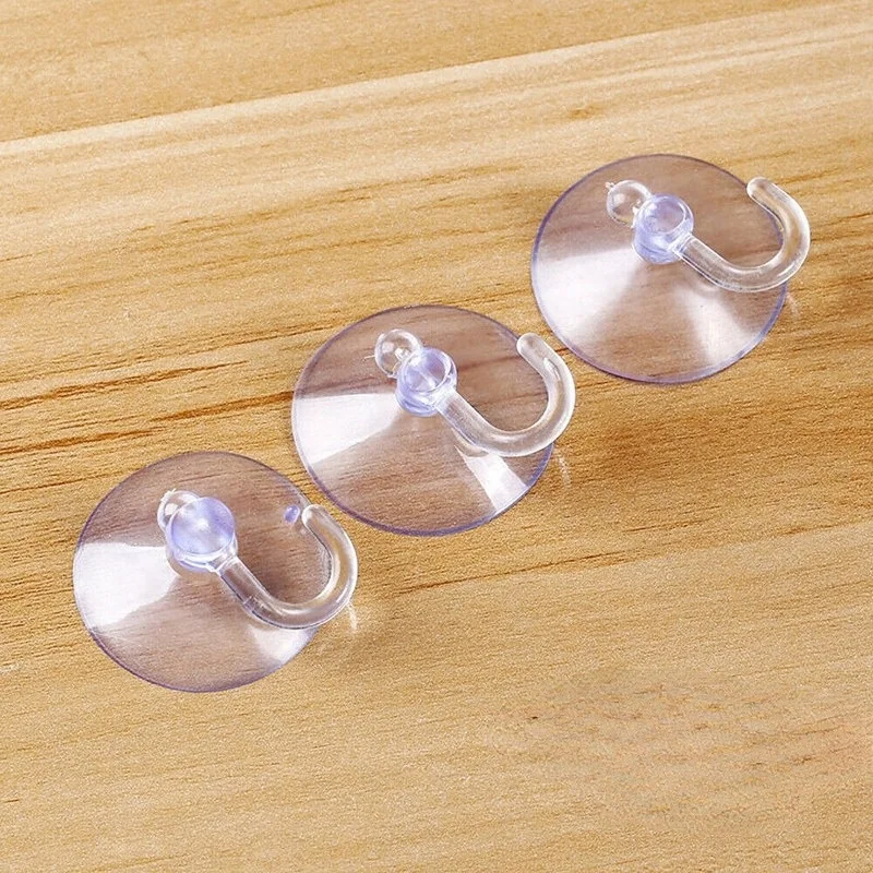 Hot Sale 5/10pcs Glass Window Wall Hooks Hanger 35mm Mini Strong Suction Cup Suckers Kitchen Bathroom Hooks Supplies