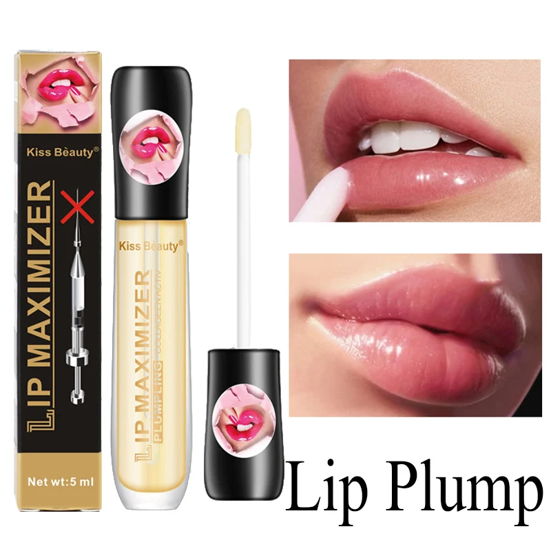 

Sdotter Instant Volumising Lips Plumper Repairing Reduce Lip Fine Lines Mask Long Lasting Moisturizer Care Lip Oil Sexy Plump Se