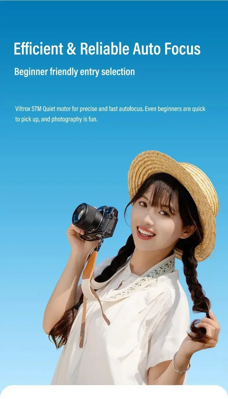 Объектив Viltrox 56 мм F1.7 с автофокусом APS-C для Fuji X Nikon Z Sony E Mount