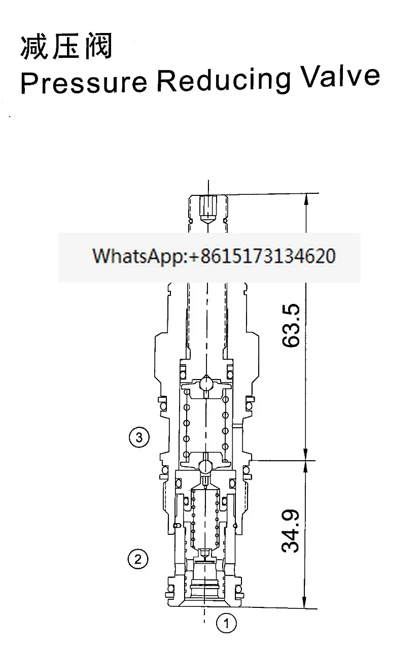 Гидравлический клапан картриджа редукционный давления деревянный захват