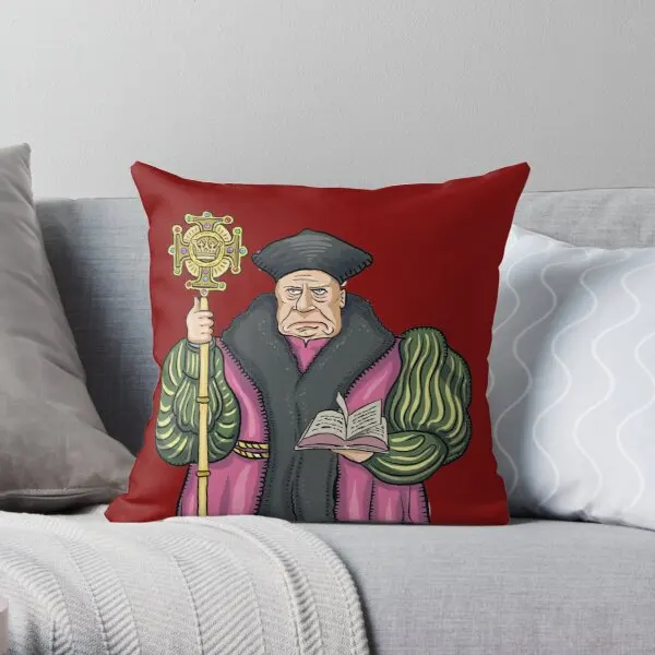 

Thomas Cranmer Printing Throw Pillow Cover Bed Waist Hotel Decor Office Cushion Sofa Fashion Soft Bedroom Pillows not include