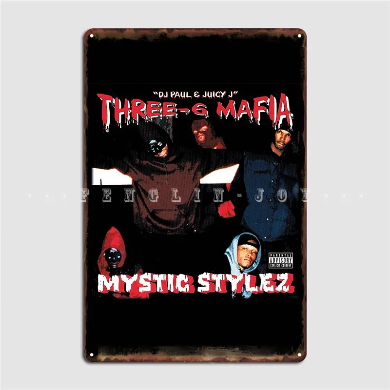 Металлический знак три четверти мафии-мистик стилес Настенная роспись пещера