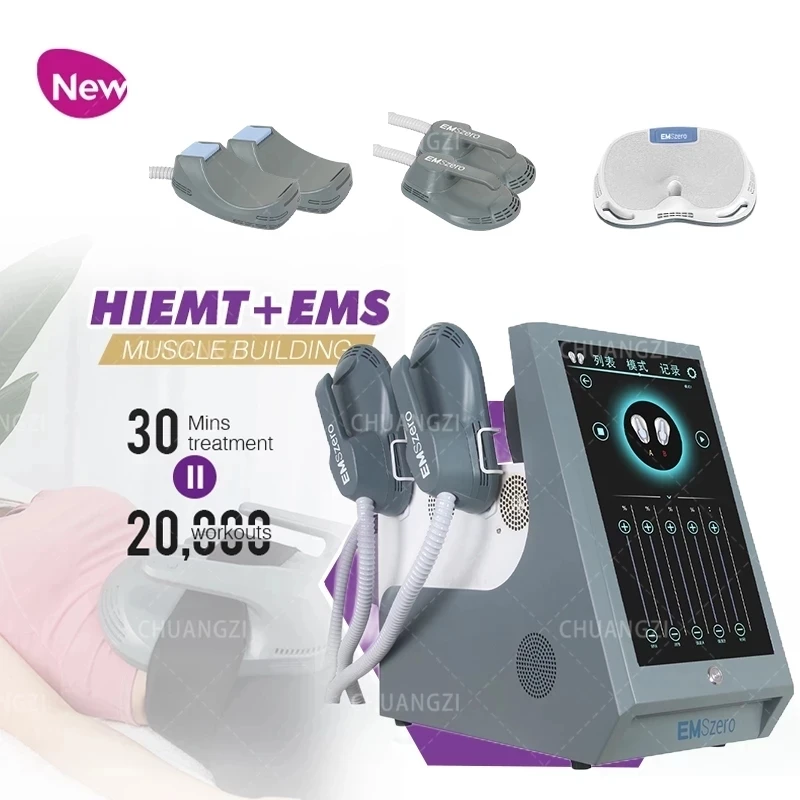 

Newest EMSSLIM 4 RF handle and pelvic stimulation pad optional for muscle stimulation/butt lift/fat removal emszero
