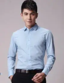 

New fall 2017 long sleeve shirts men slim cotton men's shirts DY-414