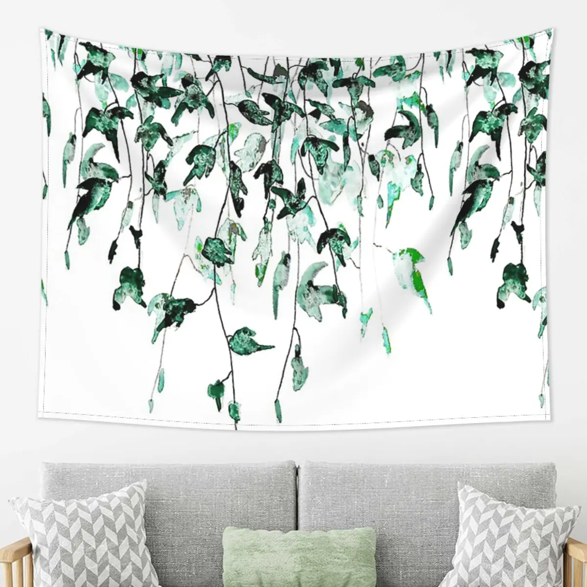 

Гобелен «Плющ на стену», настенный декоративный настенный гобелен акварелью, в стиле арт, для гостиной, спальни, Забавный домашний декор