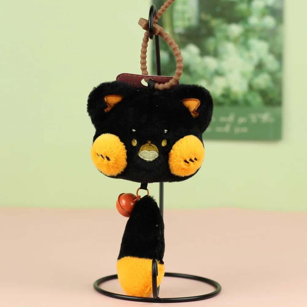 Автомобильный брелок с длинным хвостом плюшевый изображением кота полипропилен