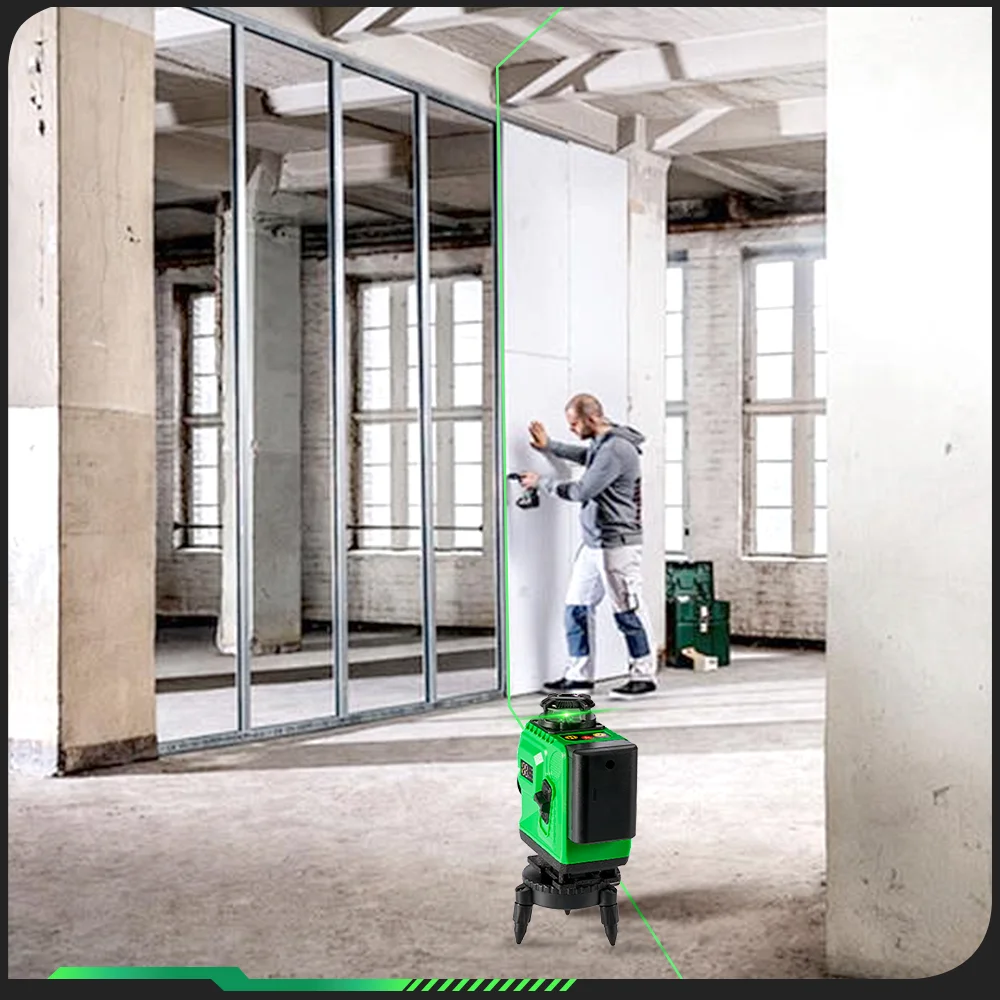 Горизонтальный и вертикальный лазерный уровень HGLINE с дистанционным управлением