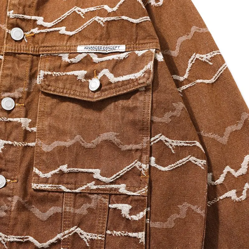 Винтажная джинсовая куртка свободного кроя для мужчин уличная мода американский