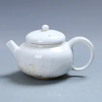Handmade Wood Burning Pot Natural Dust Glaze Unglazed Firewood Tea Set Kung Fu Teapot Single Teapot Little Teapot