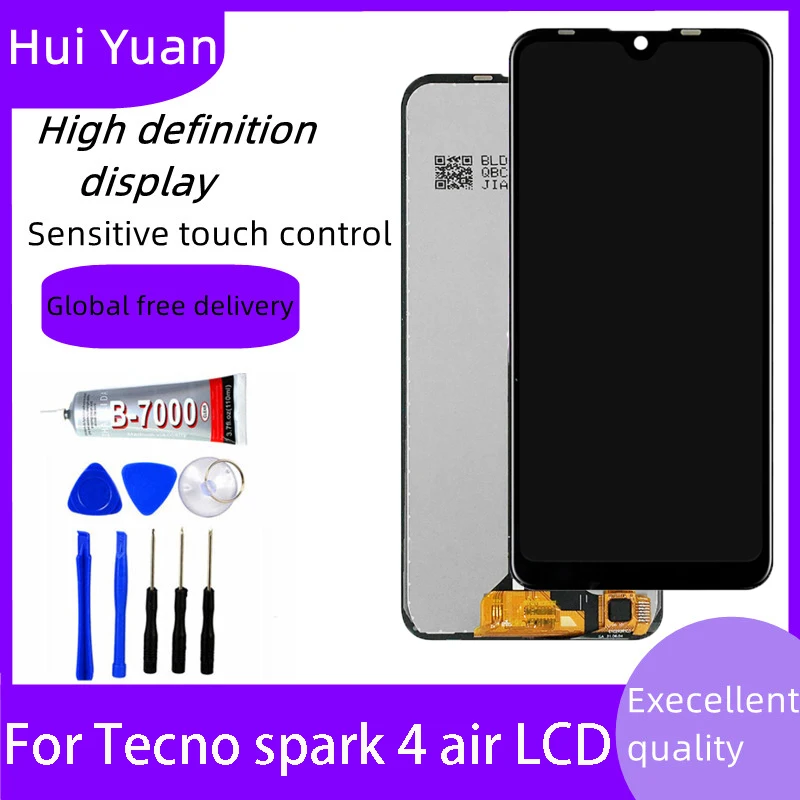 

For Tecno Spark4 Spark 4 Air KC6 KC1J LCD Display Touch Screen Digitizer Glass Panel Complete Assembly Replacement