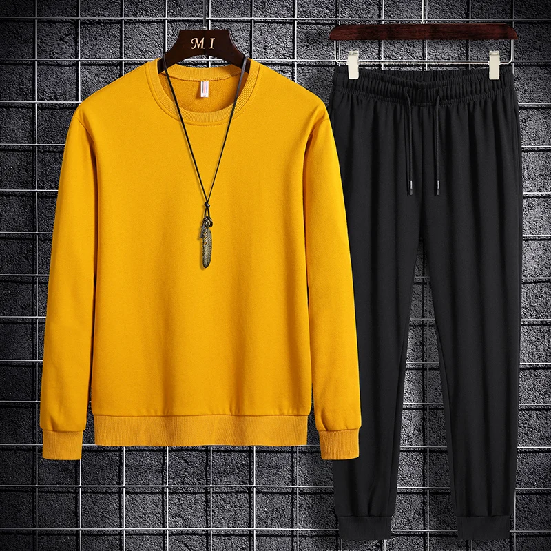 

Men's Sets Hip Hop Clothes Streetwear Spring Summer Outfit Male T-shirt + Pants Two Pieces Fashion Set Casual Pullover Plus Size