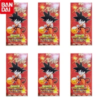 bandai dragon ball card animation characters super saiyan hero flash card new year red envelopes collections card gift toys