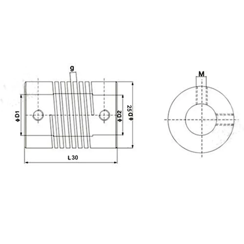 4 шт. 15 типов вал шагового двигателя ЧПУ стандартная связь 25 мм x 30