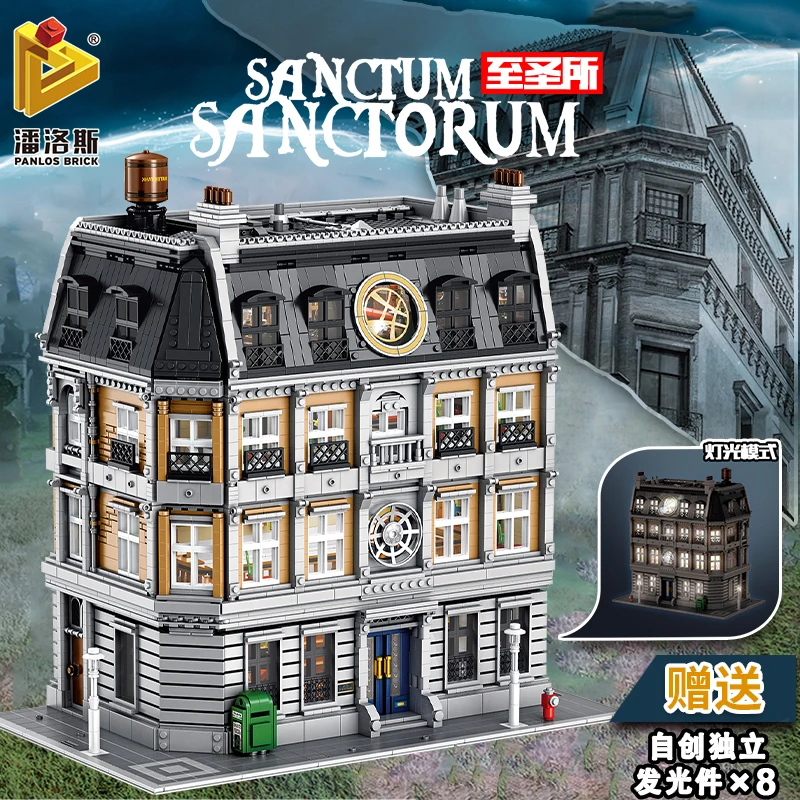 

Creative Model With Led 613001 6564Pcs MOC-30628 Doctor Strange's Sanctorum Sanctum Showdown Building Blocks Bricks Kids Toys