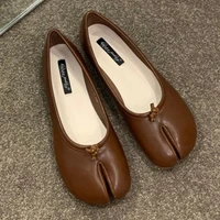 2022 summer flats heels women loafers shoes tabi ninja split toe lazy shoes for ladies vintage soft sole female footwear