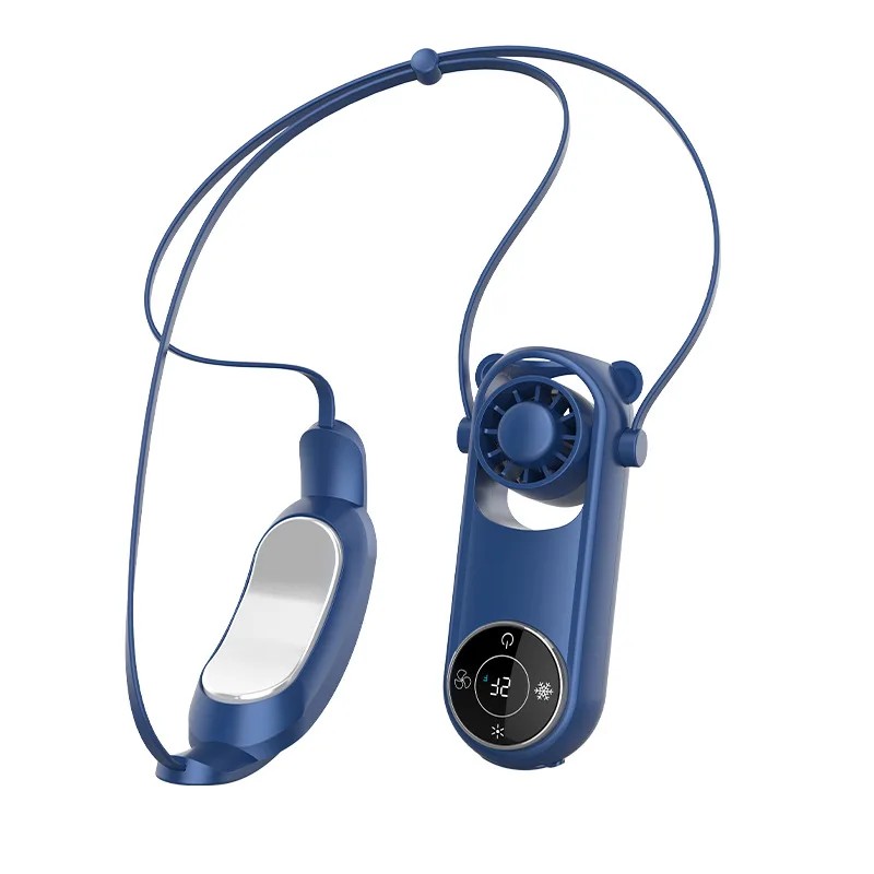 

Portable Neck Hanging Fan Adjustable Cooler Fan USB Recharge Mini Air Conditioning Fan for Summer Cooling Home Office Outdoor