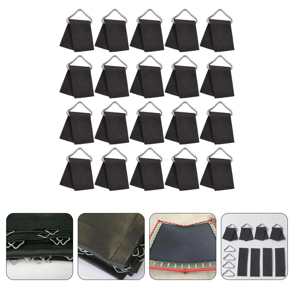 

Mattress Trampoline Buckle Replacement Webbing Triangle Buckles Versatile Parts Portable Outdoor Ring Replaceable Rings Kids