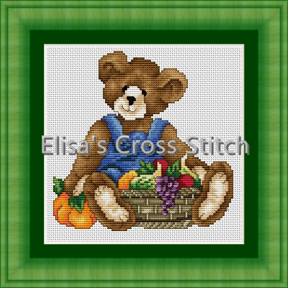 

KTX068 Cross Stitch Kit Embroidery Homfun Craft Bears Cross Stich Painting Joy Sunday Christmas Decorations For Home Homefun