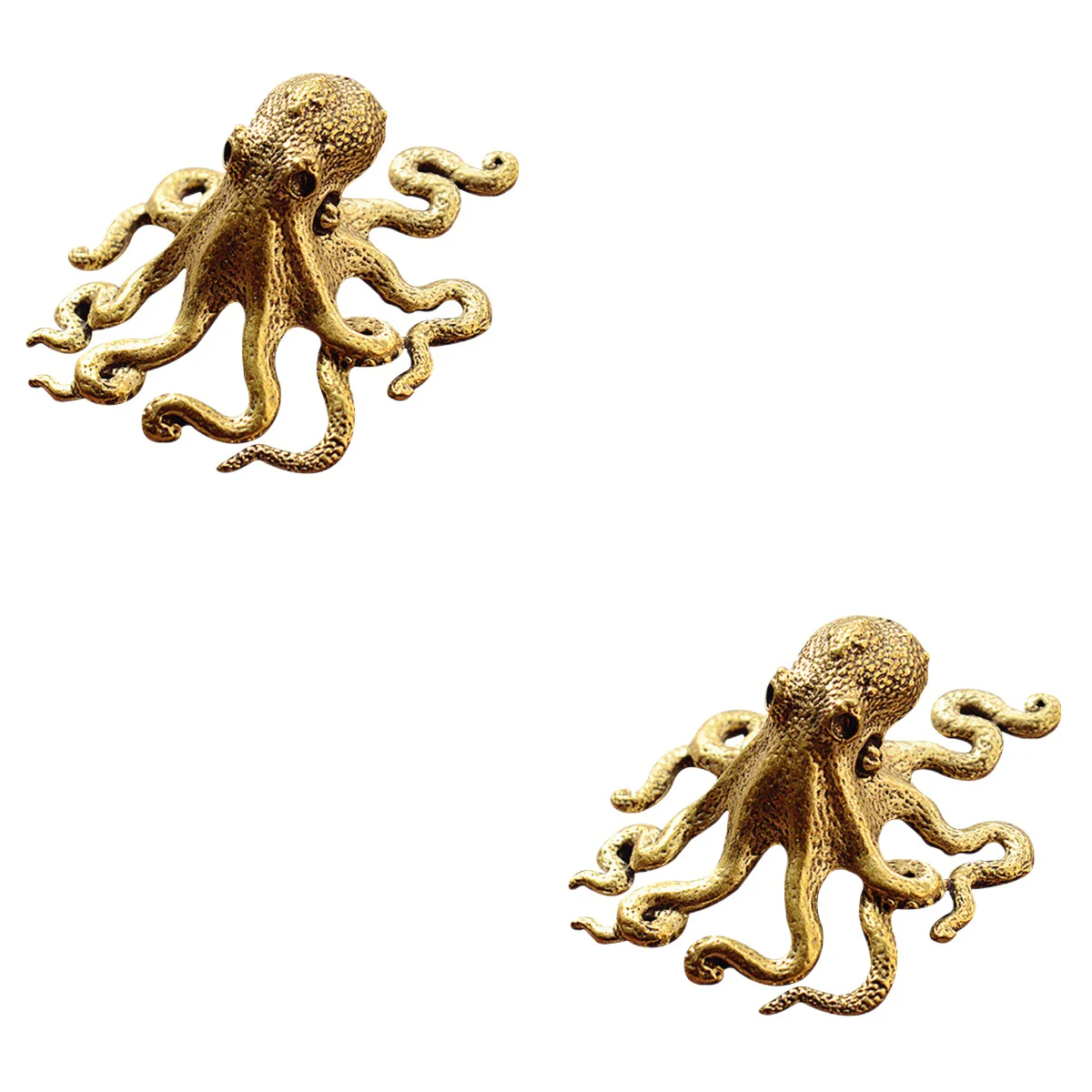 

Octopus Statue Figurine Shui Feng Model Chinese Animal Wild 3D Vintageocean Sea Decor Decoration Miniature Copper Decorations