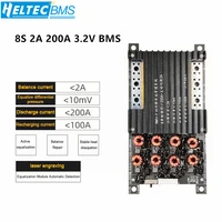 lifepo4 bms 4s 8s 200a with active equalizer balancer 2a lifepo4 battery protetcion board integrated 2 in 1