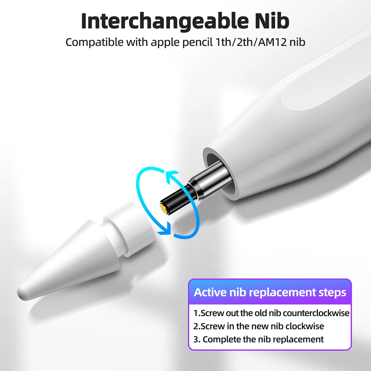 Для Apple Pencil 1 2 Новинка 2022 Наклонный стилус с подавлением пальмы магнитный