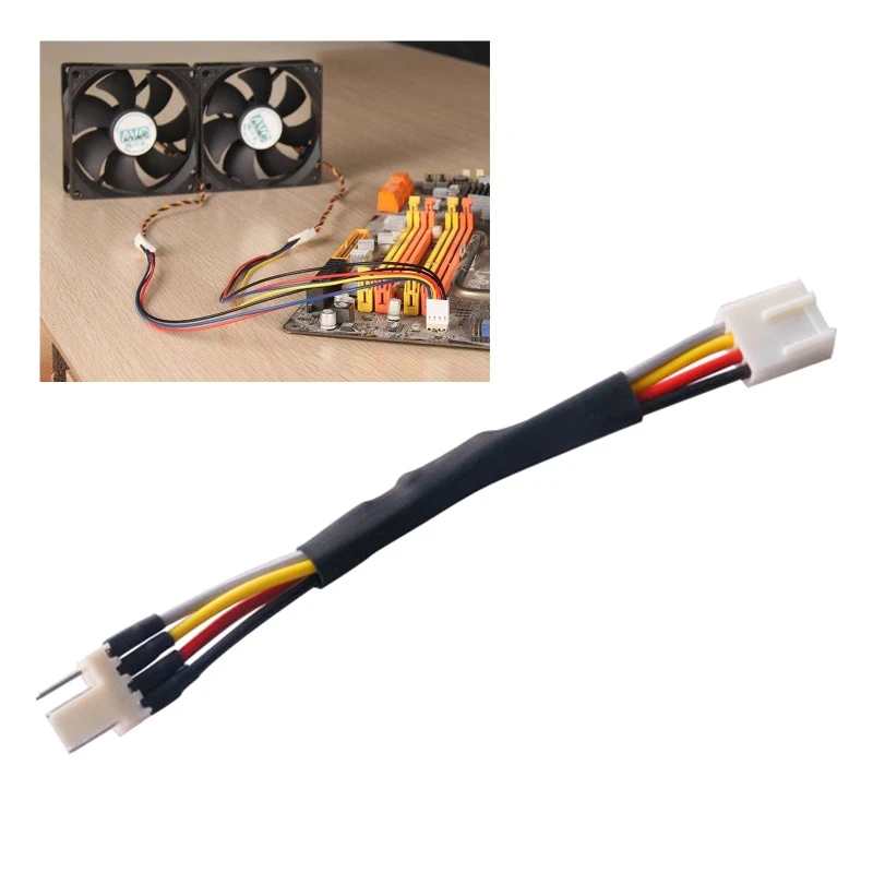 

12cm 4 Pin CPU Fan PWM Deceleration Line Temperature Control Drop Speed Wire