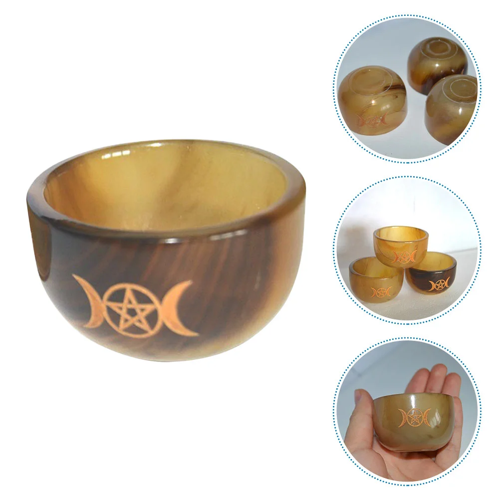 

Holy Bowl Energy Gathering Prop Pentagram Bowl for Worship Sacrifice Tool