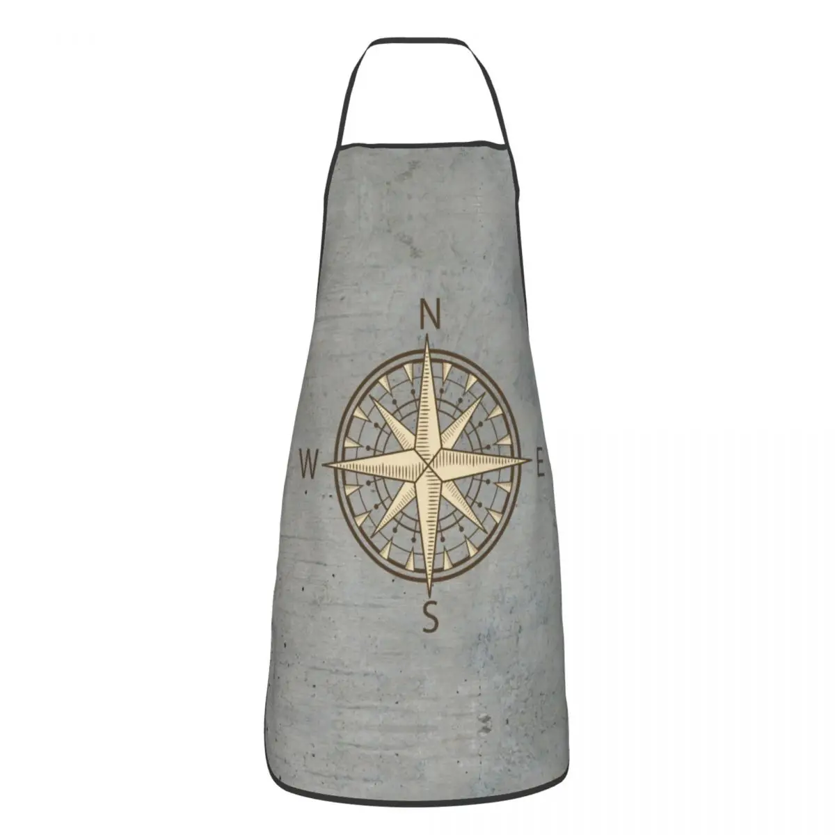 

Серые фартуки с компасом на заказ для мужчин, женщин, мужчин, унисекс, для взрослых шеф-поваров, для приготовления пищи, для кухни, Морской па...