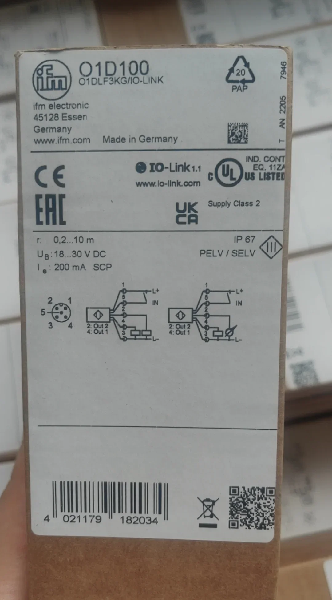 Датчик O1D100 O1D103 O1D105 O1D106 O1D155 O1D158 O1D200