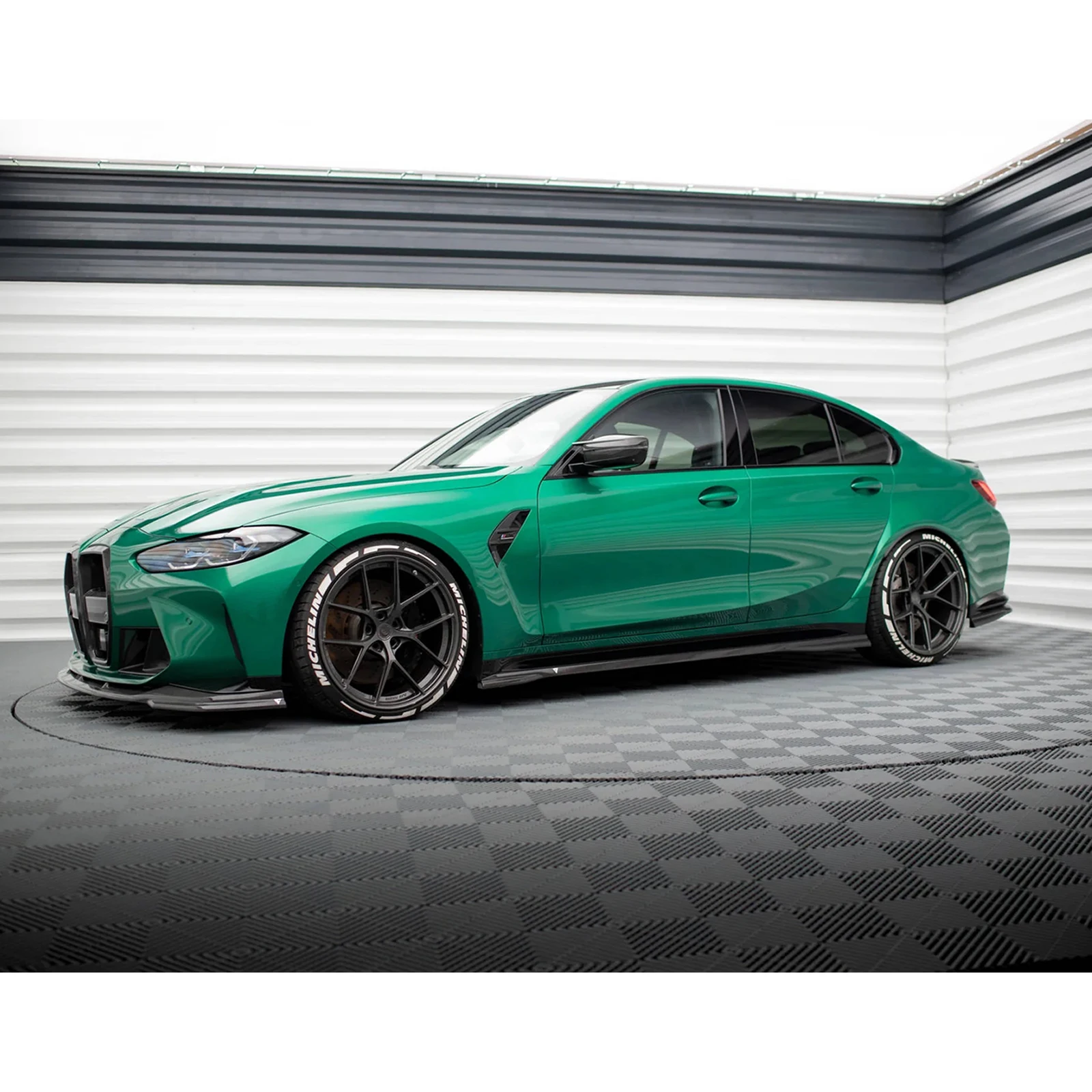 4 шт. автомобильная боковая юбка для BMW M3 G80 G81 2021-2023