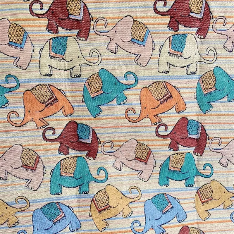 Internet Celebri Ins Elephant Tablecloth Southeast Asia High-End Children's Room Decoration Cover Cloth Balcony Gardening T...