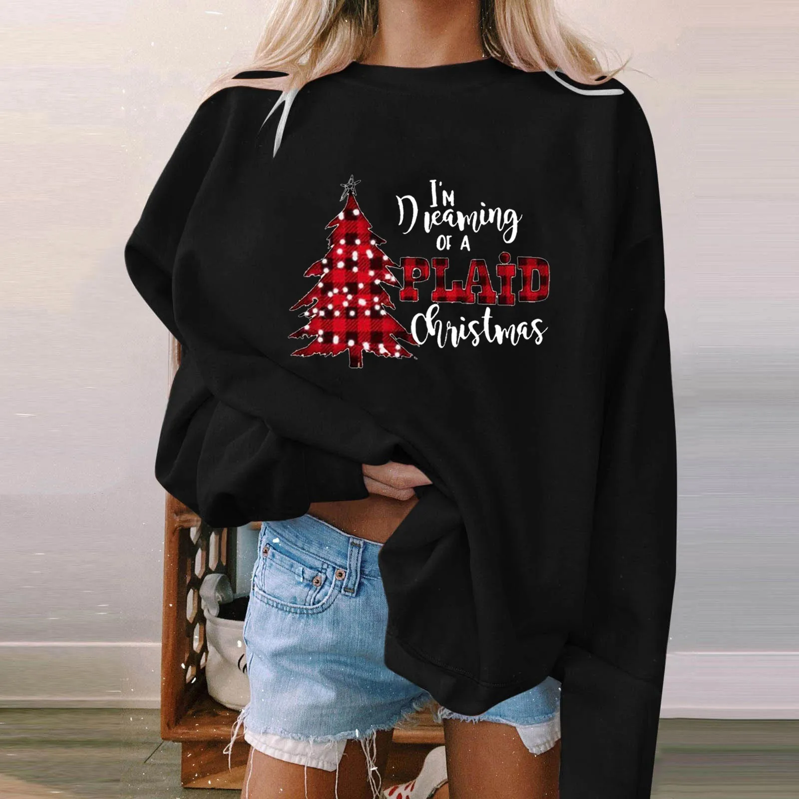 

Band Sweatshirts Women Vintage Christmas Sweatshirt Women Printed Christmas Casual Holiday Long Sleeve Zip up Hoodie Long Women