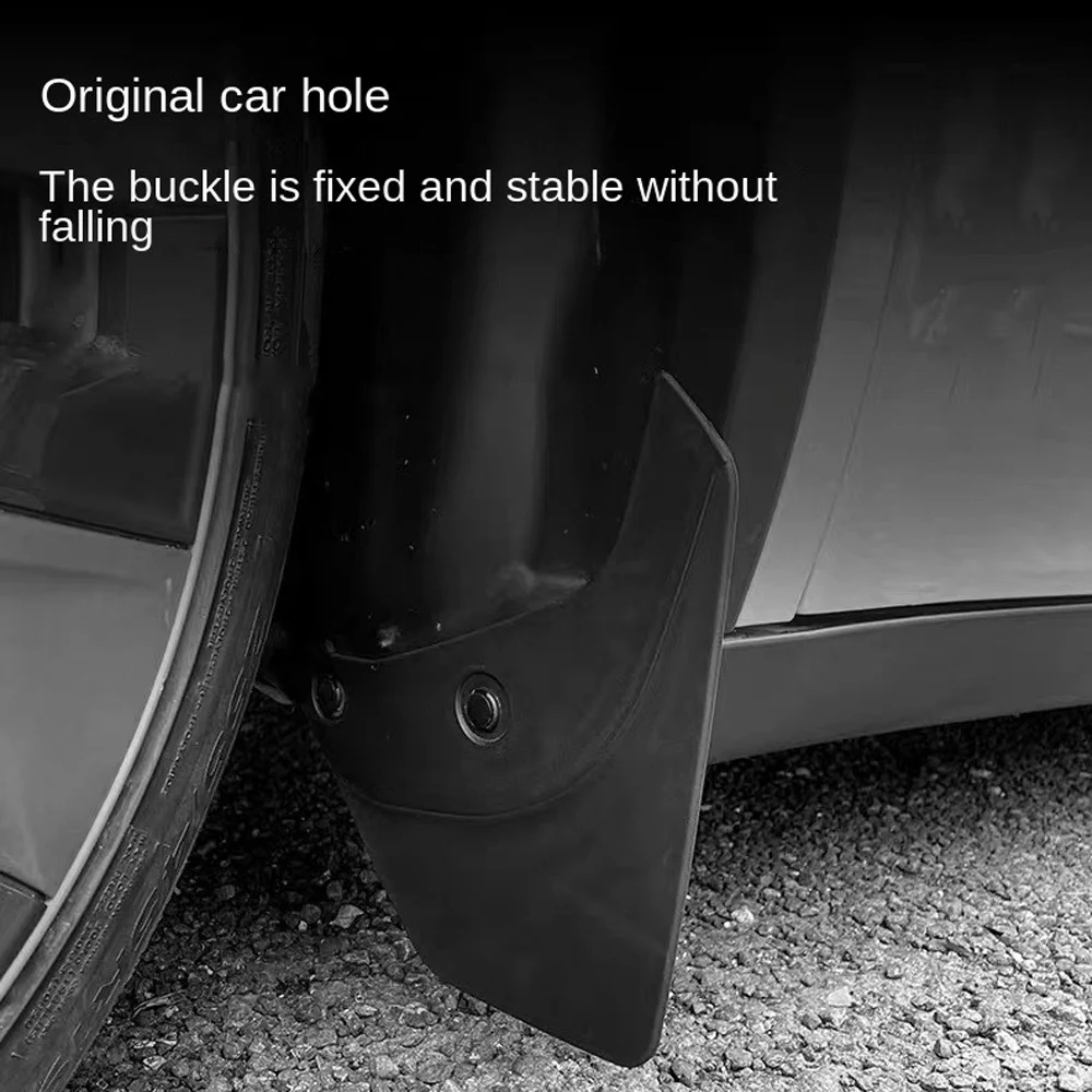

4X Front Rear For Tesla Model 3 For Model Y 2020-2022 Invisible Mud Fenders Modification Car Exterior Accessories Mudguards