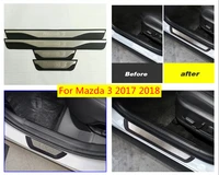 for mazda 3 2017 2018 accessories car door sill scuff plate trim