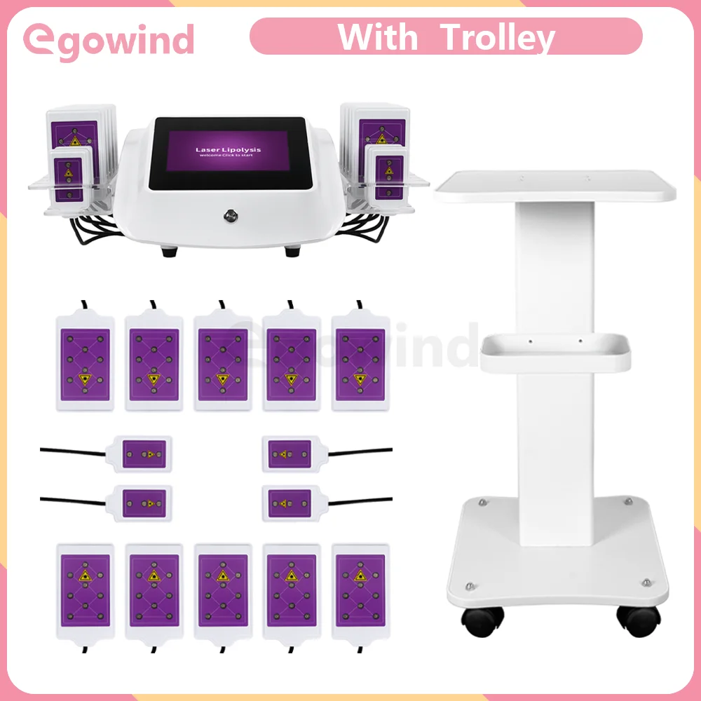 

Ultrasonic Cavitation Vacuum Body Slimming Shaping Lipo Laser Machine With Trolley Weight Loss Skin Lifting Massager Fat Burner