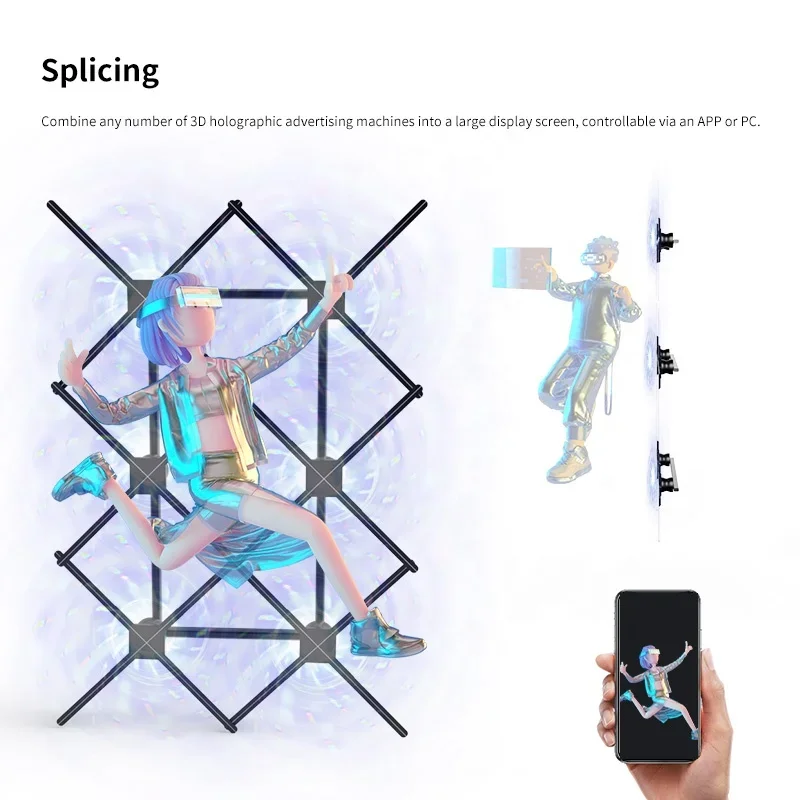 HD Wi-Fi голографический проектор 65 см