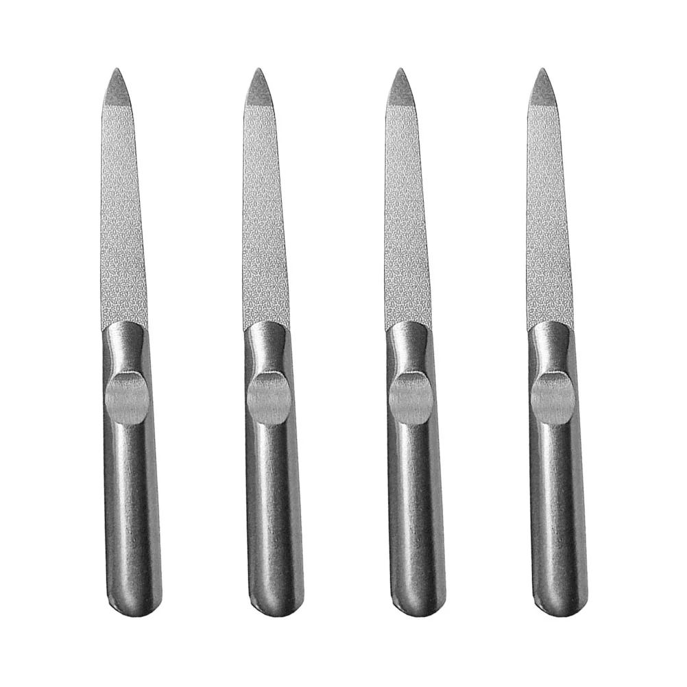 

4 PCS Pedicure Knife Fingernail File Kit Professional Manicure Tools Compact Sturdy Files Gravel Household Diamond