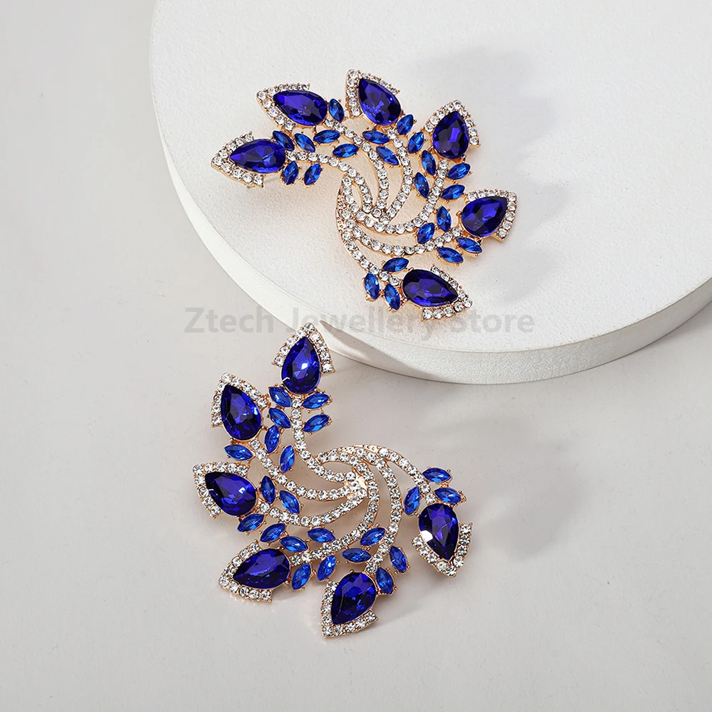 Женские серьги-гвоздики в богемном стиле большие геометрические серьги на