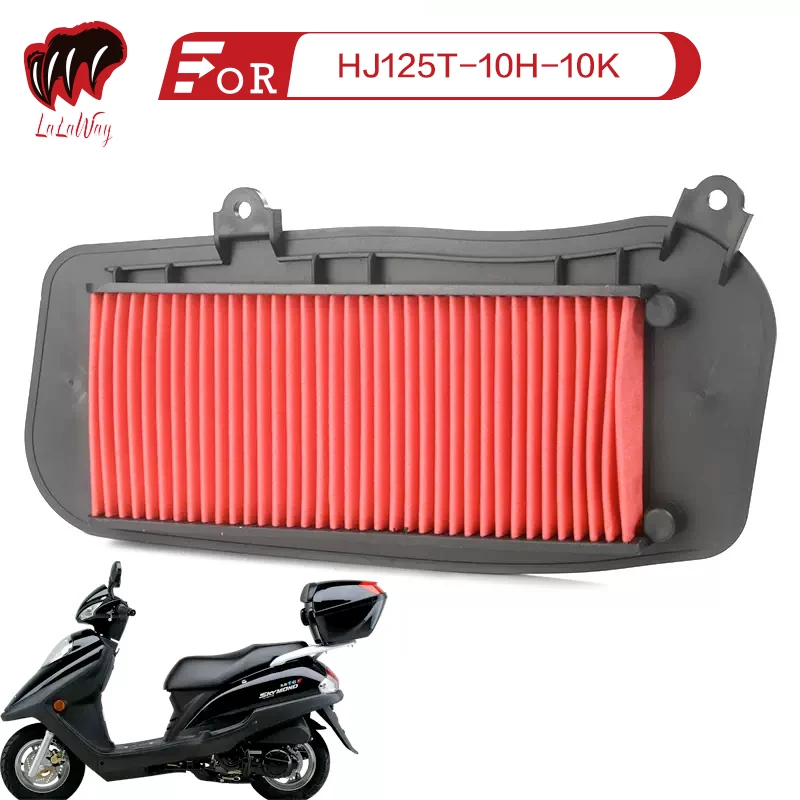 

For HAOJUE SUZUKI HJ125T-10H-10K Scooter Motorcycle Air Filter Motor Bike Intake Cleaner