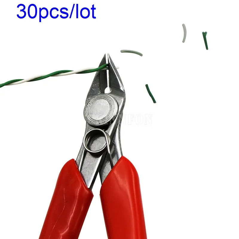 

30 шт./лот плоскогубцы для сопла из нержавеющей стали игольчатые плоскогубцы для резки диагонального провода многофункциональный инструмент для зачистки