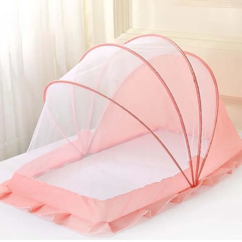 Portable Baby Bed Mosquito Net Tent Foldable Crib Children Summer Cradle Bed Crib Sleeping Mosquito Net Sleeping Pad