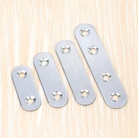 1pcs stainless steel angle code fixed 180 degree straight piece connector iron piece flat angle piece